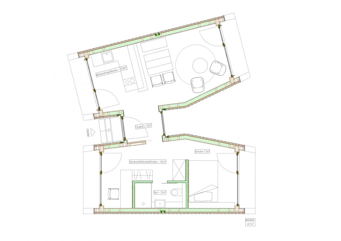 Grundriss: 2 Mohab Spaces