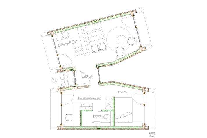 Grundriss: 2 Mohab Spaces