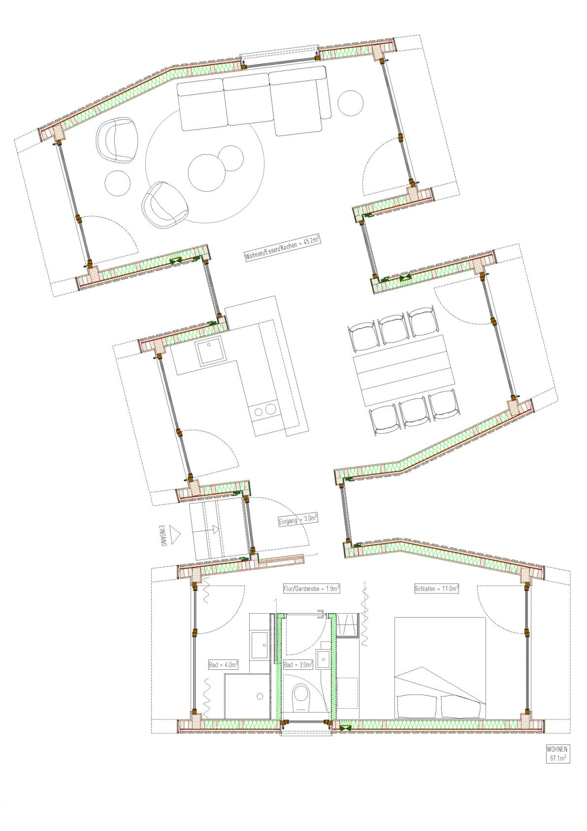 Grundriss: 2 Mohab Spaces