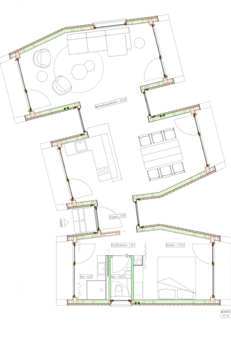 Grundriss: 2 Mohab Spaces