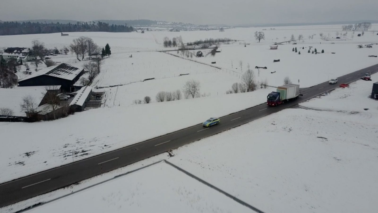 Transport eines Mohabs auf einem LKW