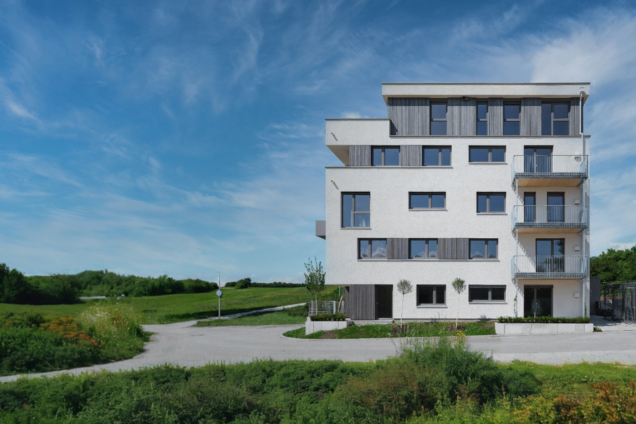 Sozialer Wohnungsbau in Crailsheim, Ansicht des Gebäudes