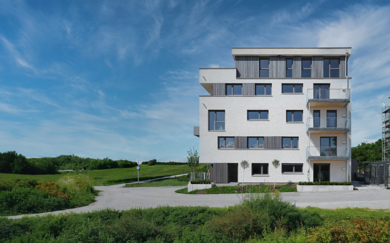 Sozialer Wohnungsbau in Crailsheim, Ansicht des Gebäudes